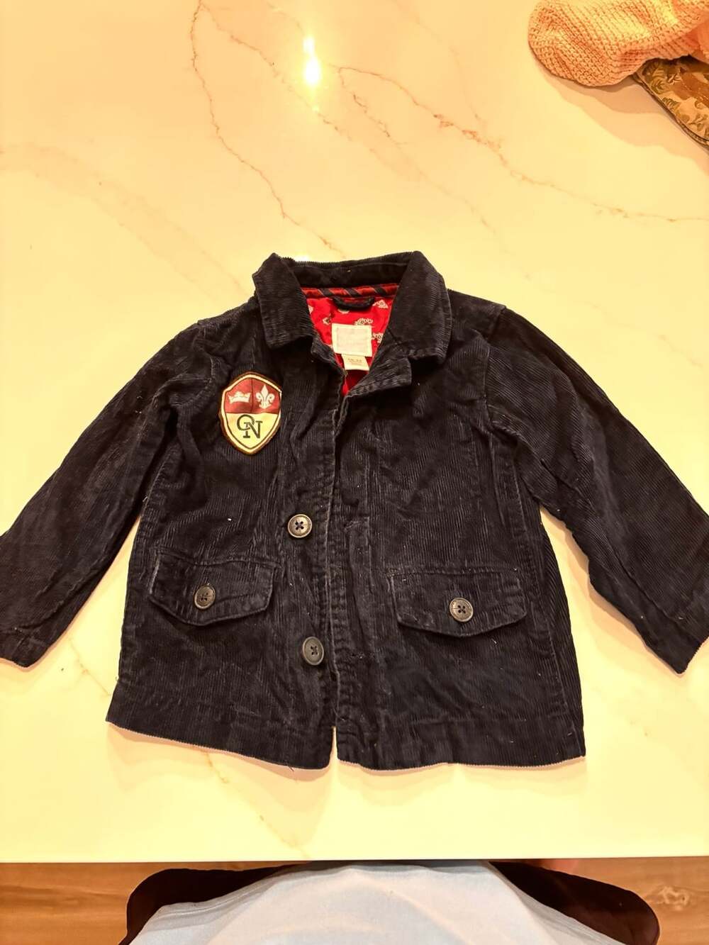 Old Navy Corduroy Jacket Size 18-24 Months Navy Blue Blazer